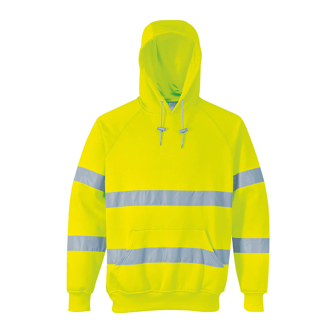 Image of Portwest Class 3 Hi Vis Hooded Sweatshirt Yellow 3XL