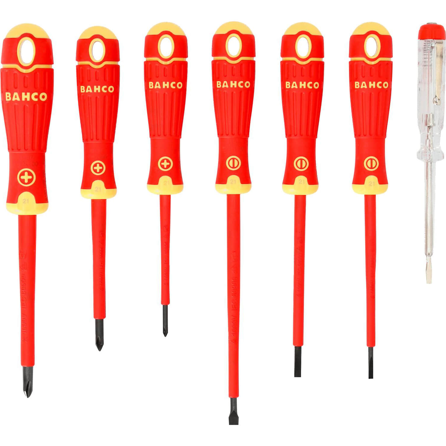 Photo of Bahco 7 Piece Insulated Screwdriver Set And Mains Tester