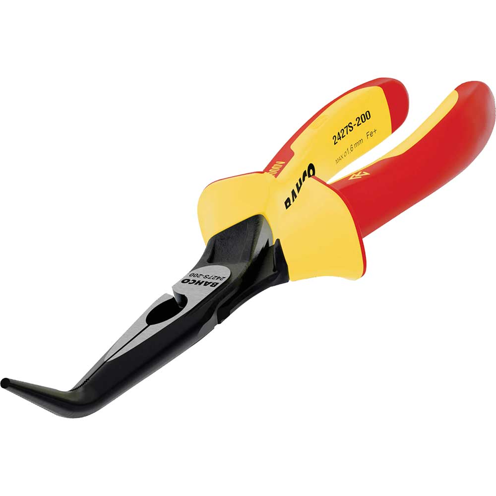 Photo of Bahco 2427s Ergo Insulated Bent Nose Pliers 160mm