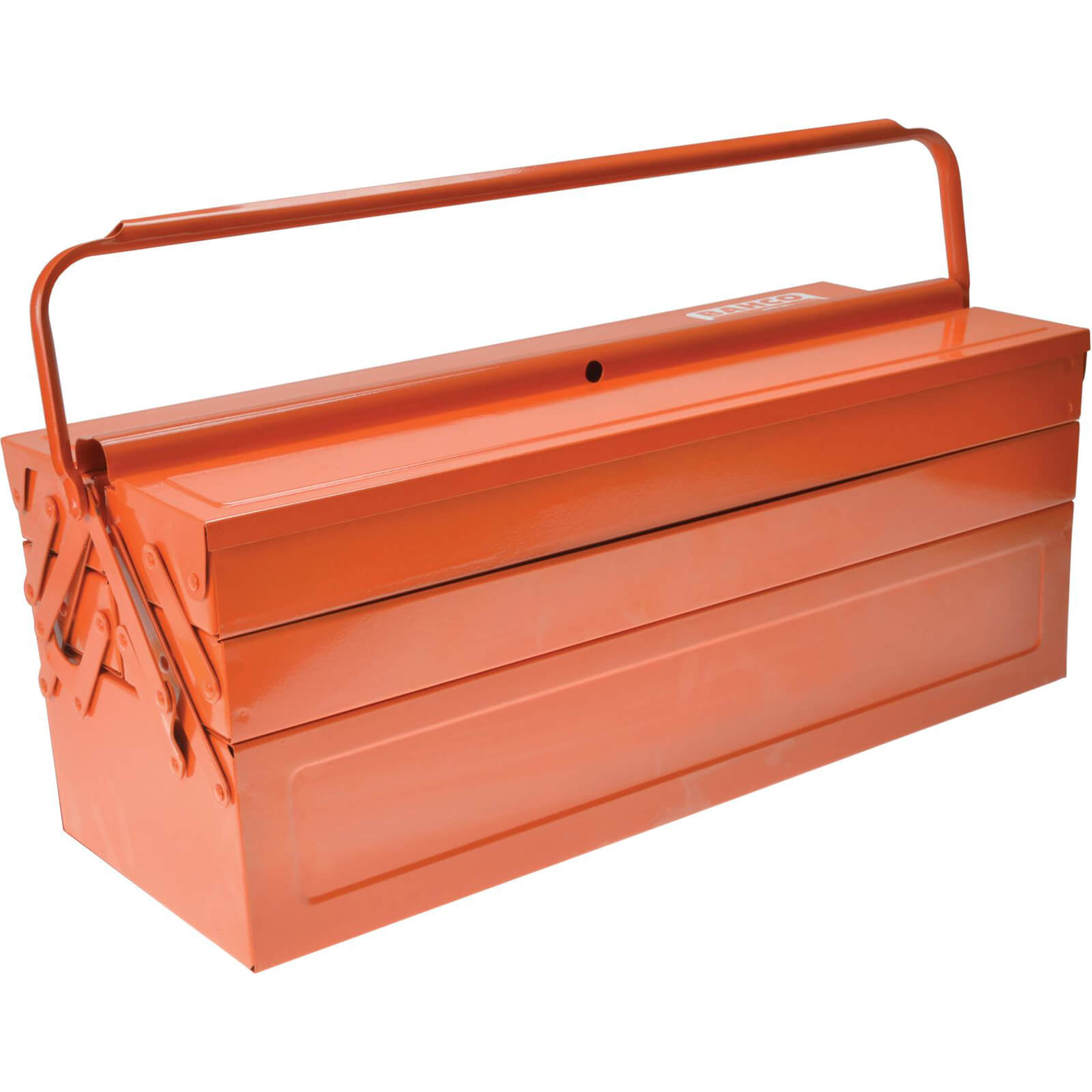 Image of Bahco Metal Cantilever Tool Box with 5 Trays Orange 22" / 550mm
