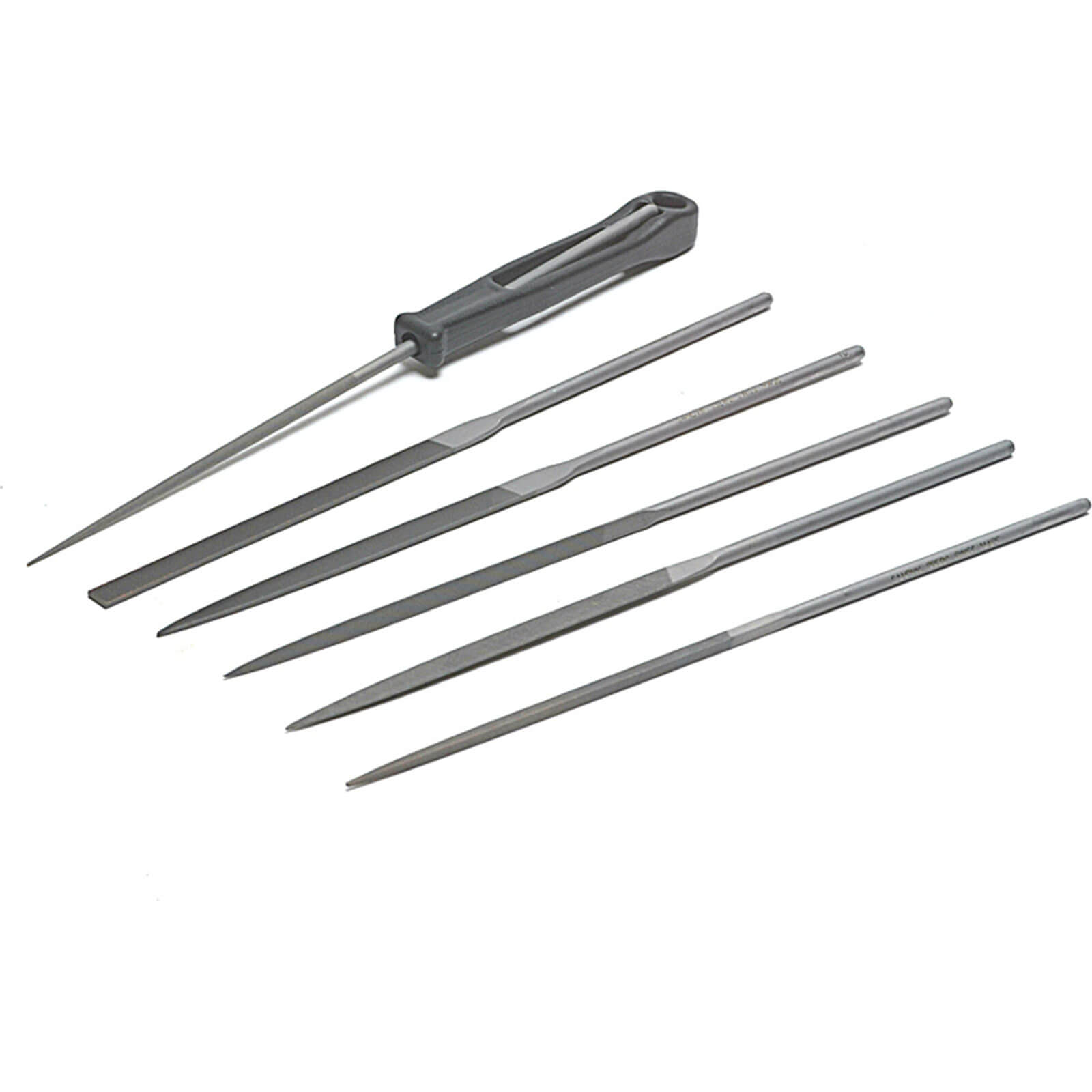 Image of Bahco 6 Piece Precision Needle File Set in Plastic Wallet