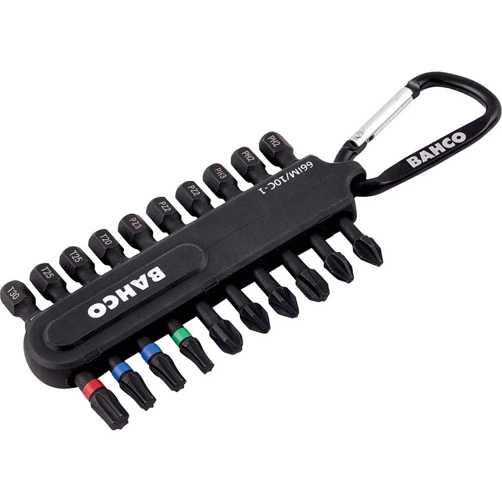 Photo of Bahco 10 Piece Heavy Duty Torsion Screwdriver Bit Set
