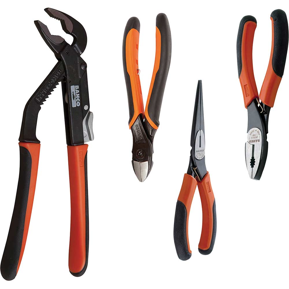 Photo of Bahco 4 Piece Ergo Handle Plier Set