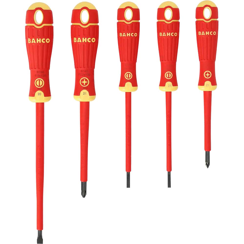 Photo of Bahco 5 Piece Insulated Scewdriver Set