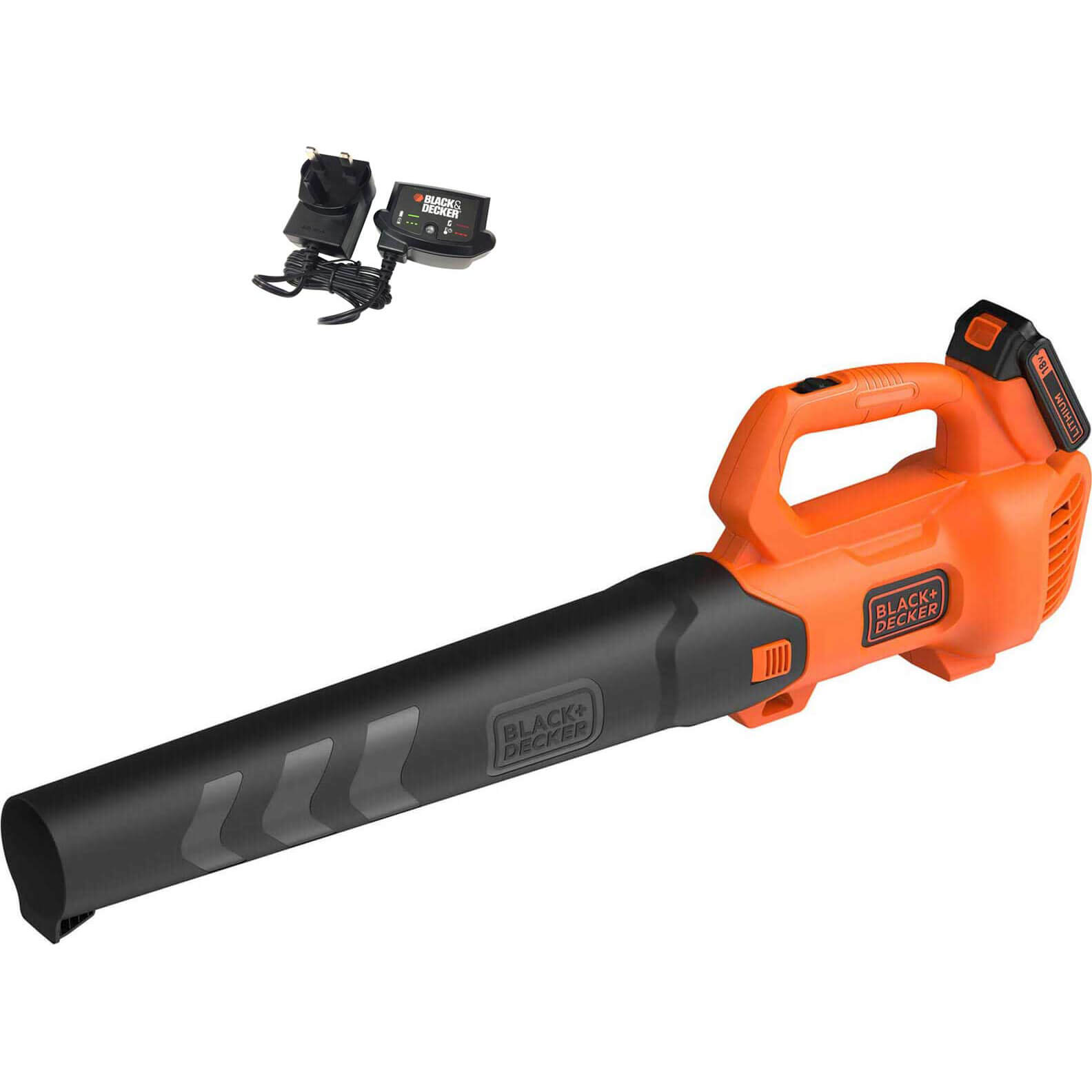 Image of Black and Decker BCBL200L 18v Cordless Axial Garden Leaf Blower 1 x 2ah Li-ion Charger