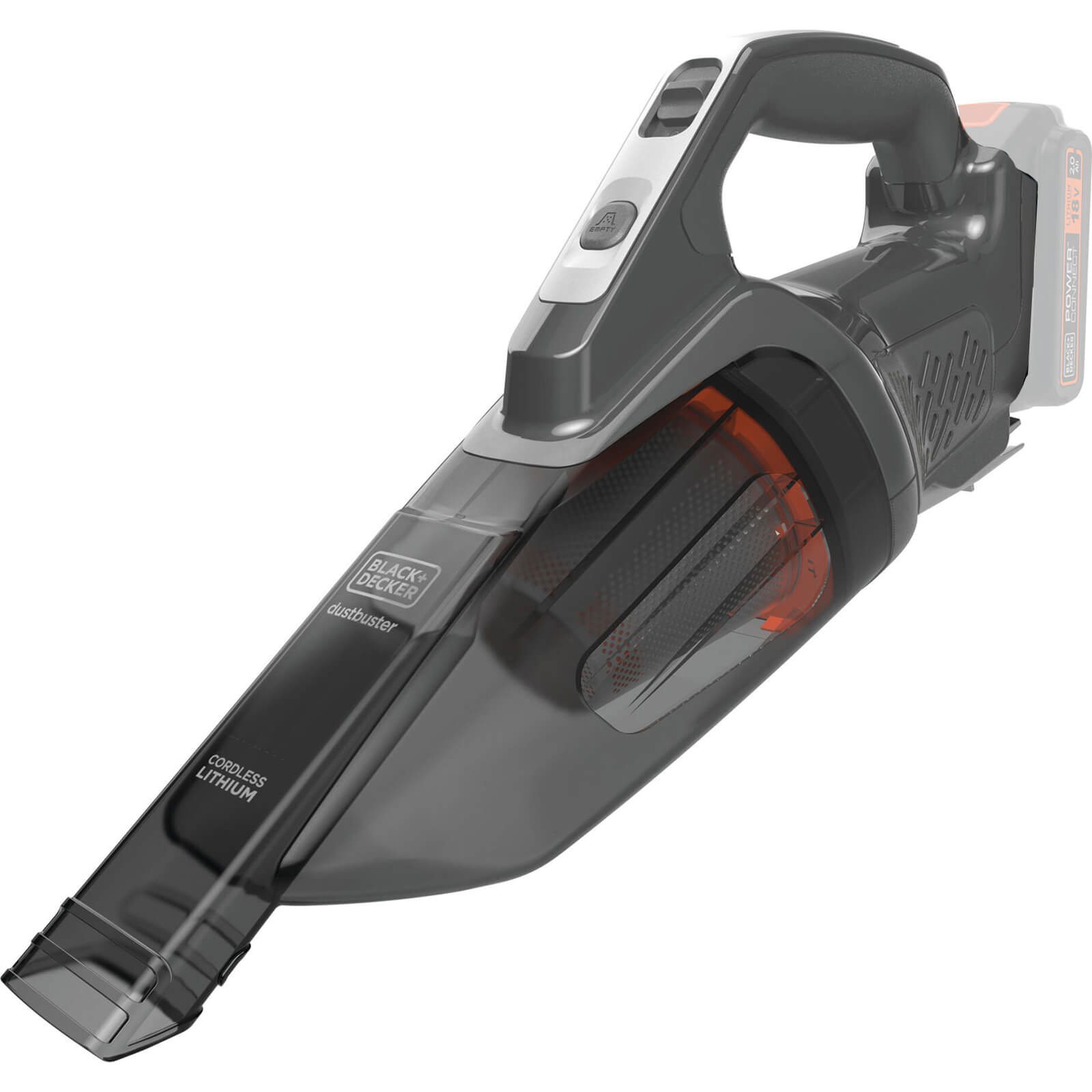Black and Decker BCHV001 18v Cordless Hand Dustbuster No Batteries No Charger No Case