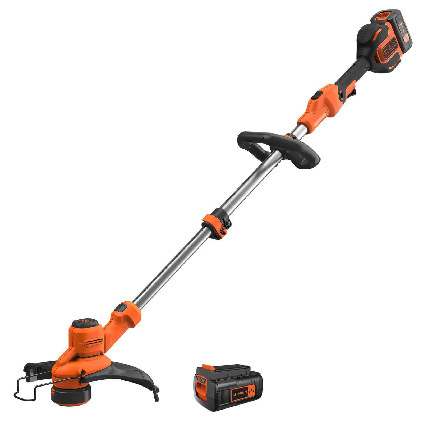 Image of Black and Decker BCSTA5362 36v Cordless Grass Trimmer 330mm 2 x 2ah Li-ion Charger