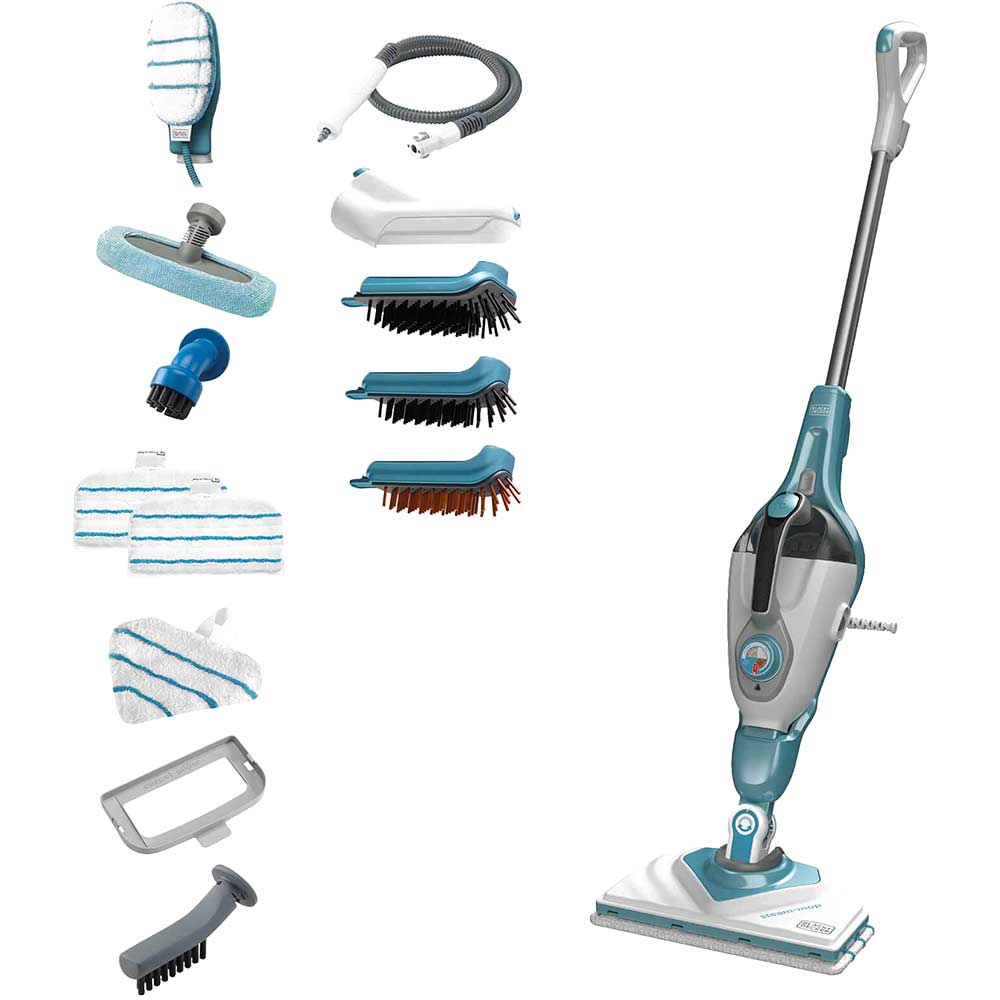 Black and Decker BHSM1610DSM Steam Cleaner Mop with 15 Accessories