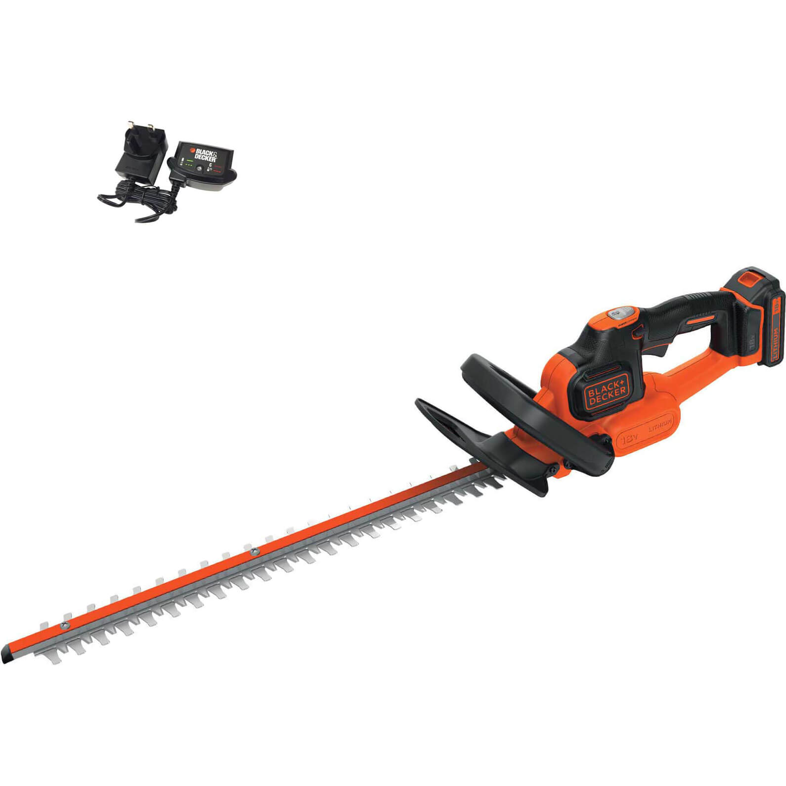 Image of Black and Decker GTC18452PC 18v Cordless Hedge Trimmer 450mm 1 x 2ah Li-ion Charger