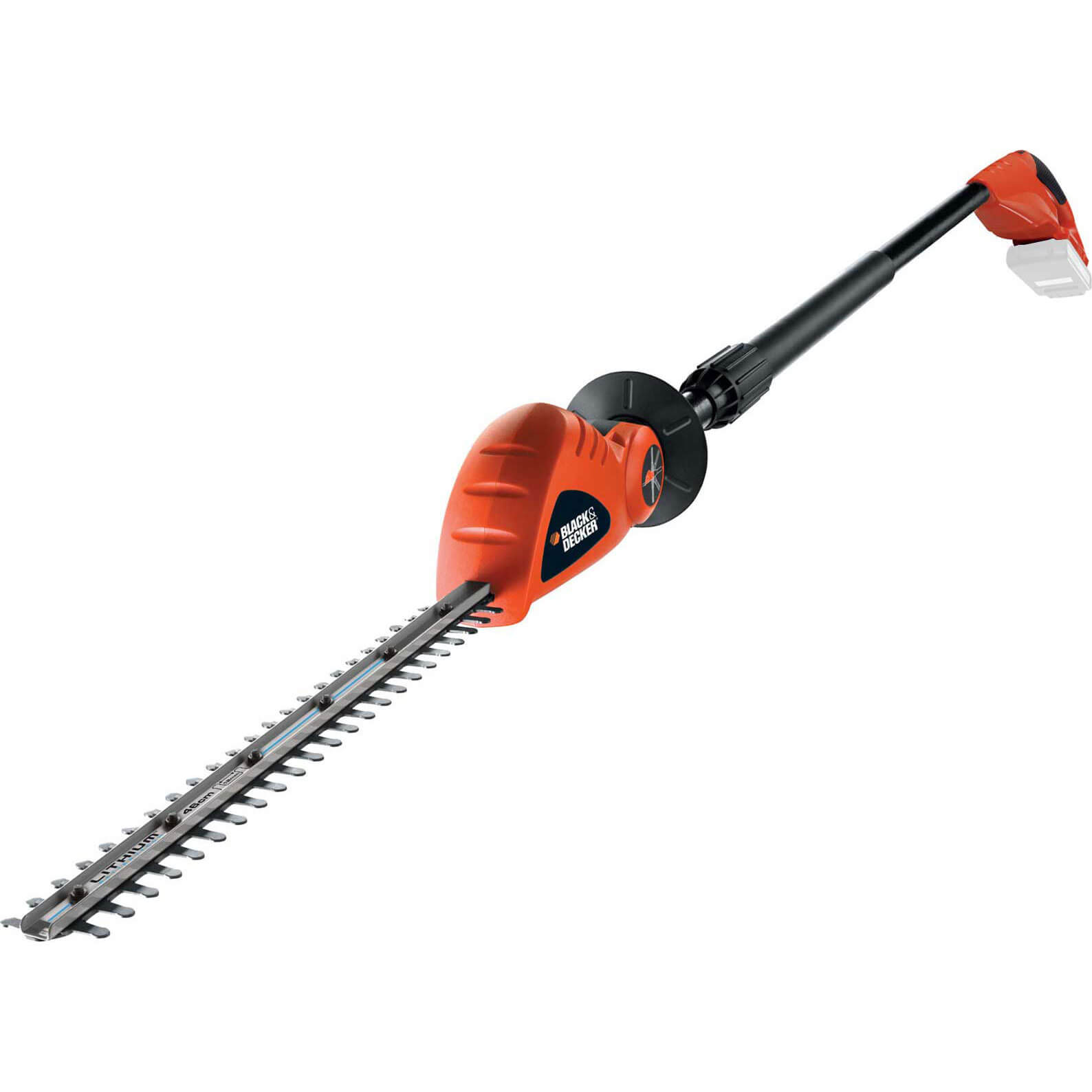 Image of Black and Decker GTC1843L 18v Cordless Long Articulating Hedge Trimmer 430mm No Batteries No Charger