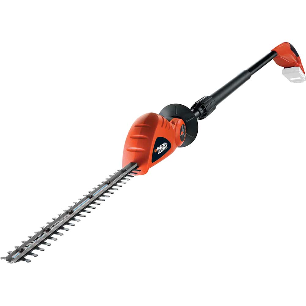 Image of Black and Decker GTC1843L 18v Cordless Long Articulating Hedge Trimmer 430mm No Batteries No Charger