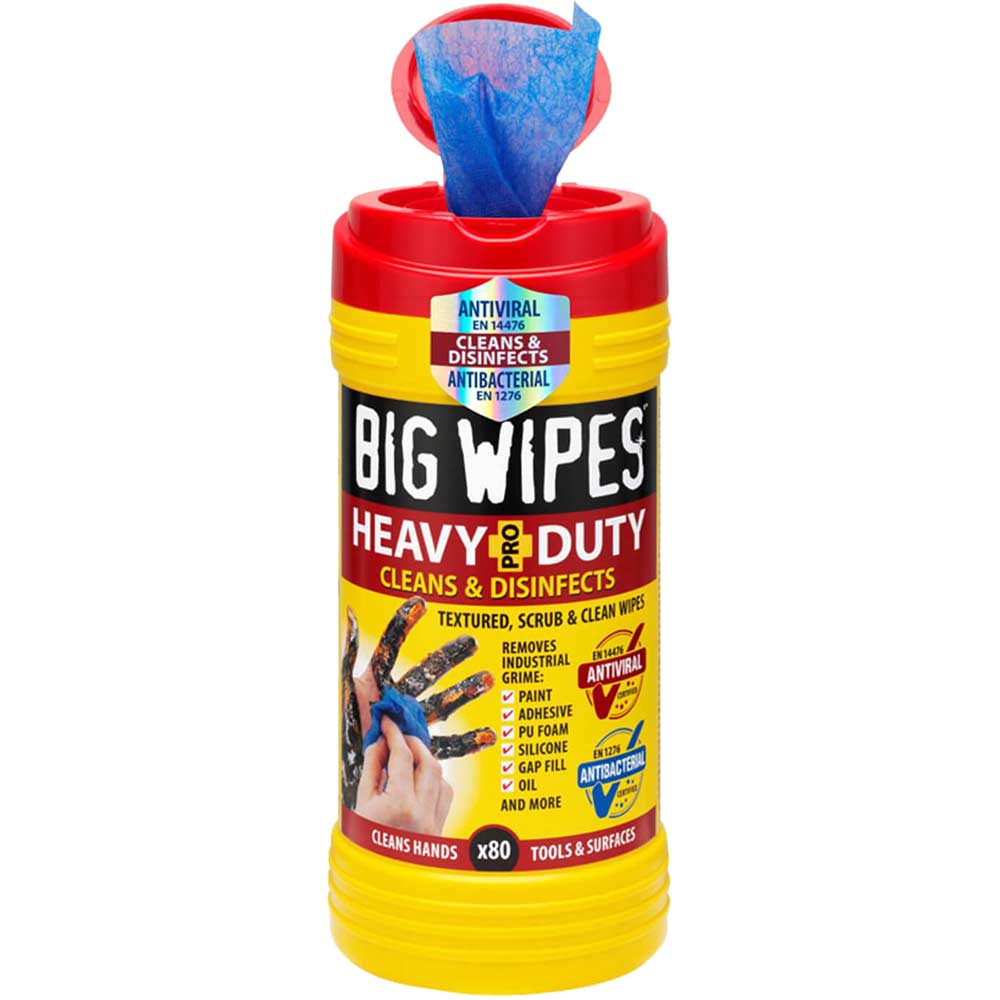 Image of Big Wipes Heavy Duty Pro Hand Cleaning Wipes Pack of 80