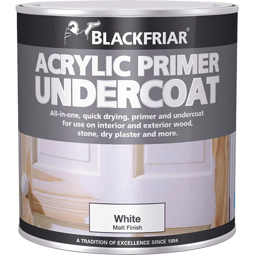 Image of Blackfriar Quick Drying Acrylic Primer Undercoat Grey 1l