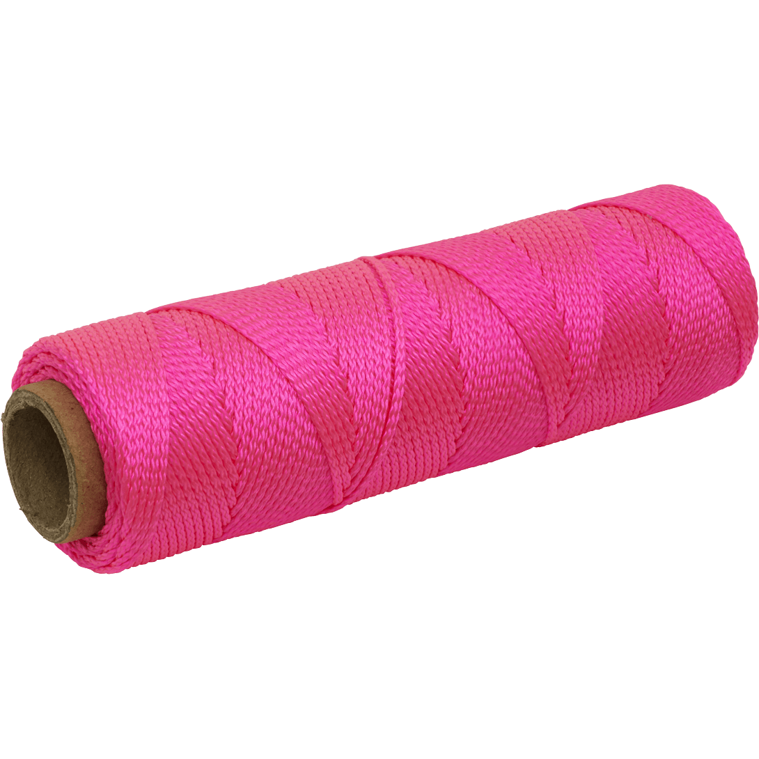 Sealey Braided Nylon Brick Line Spool 76m Pink