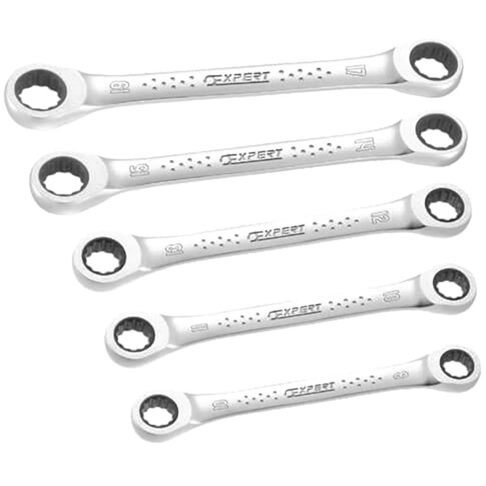 Britool Expert 5 Piece Ratchet Ring Spanner Set