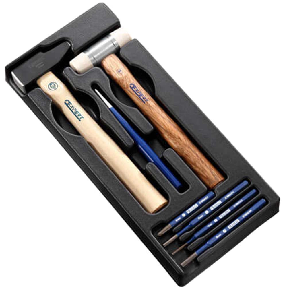 Photo of Expert By Facom 7 Piece Hammer And Punch Set In Module Tray