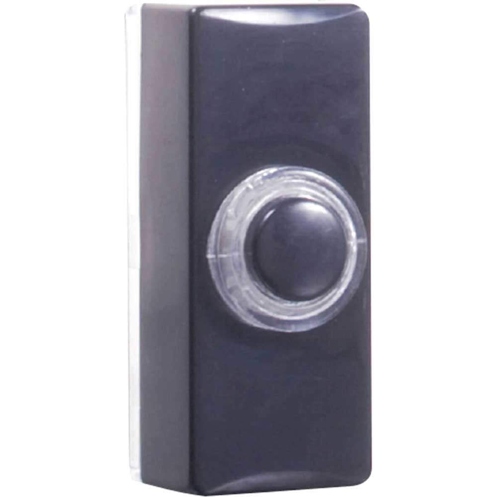 Byron Blaze Door Bell Push Black Bell Pushes