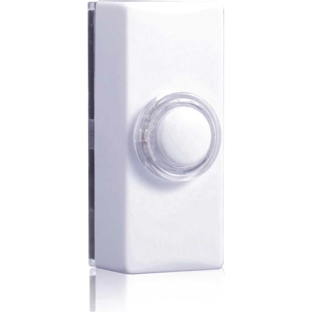 Byron Glow Door Bell Push White Bell Pushes