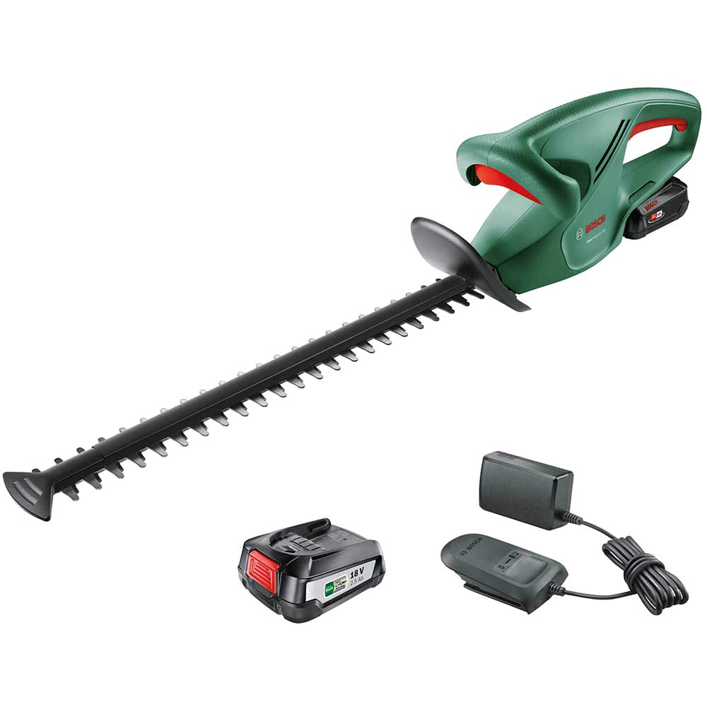 Bosch EASYHEDGECUT 18-45 P4A 18v Cordless Hedge Trimmer 450mm 2 x 2ah Li-ion Charger