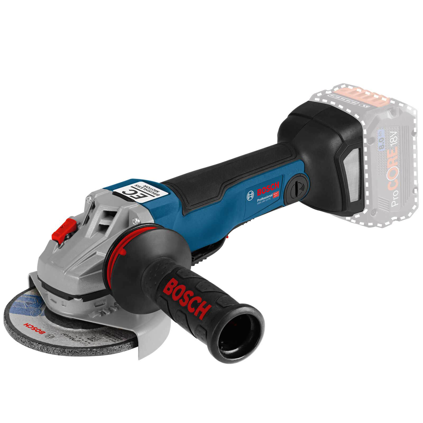 Bosch GWS 18 V-10 PC Cordless Angle Grinder 125mm No Batteries No Charger No Case