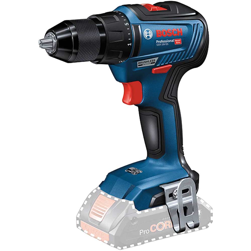 Bosch GSR 18V-55 18v Cordless Brushless Drill Driver No Batteries No Charger No Case