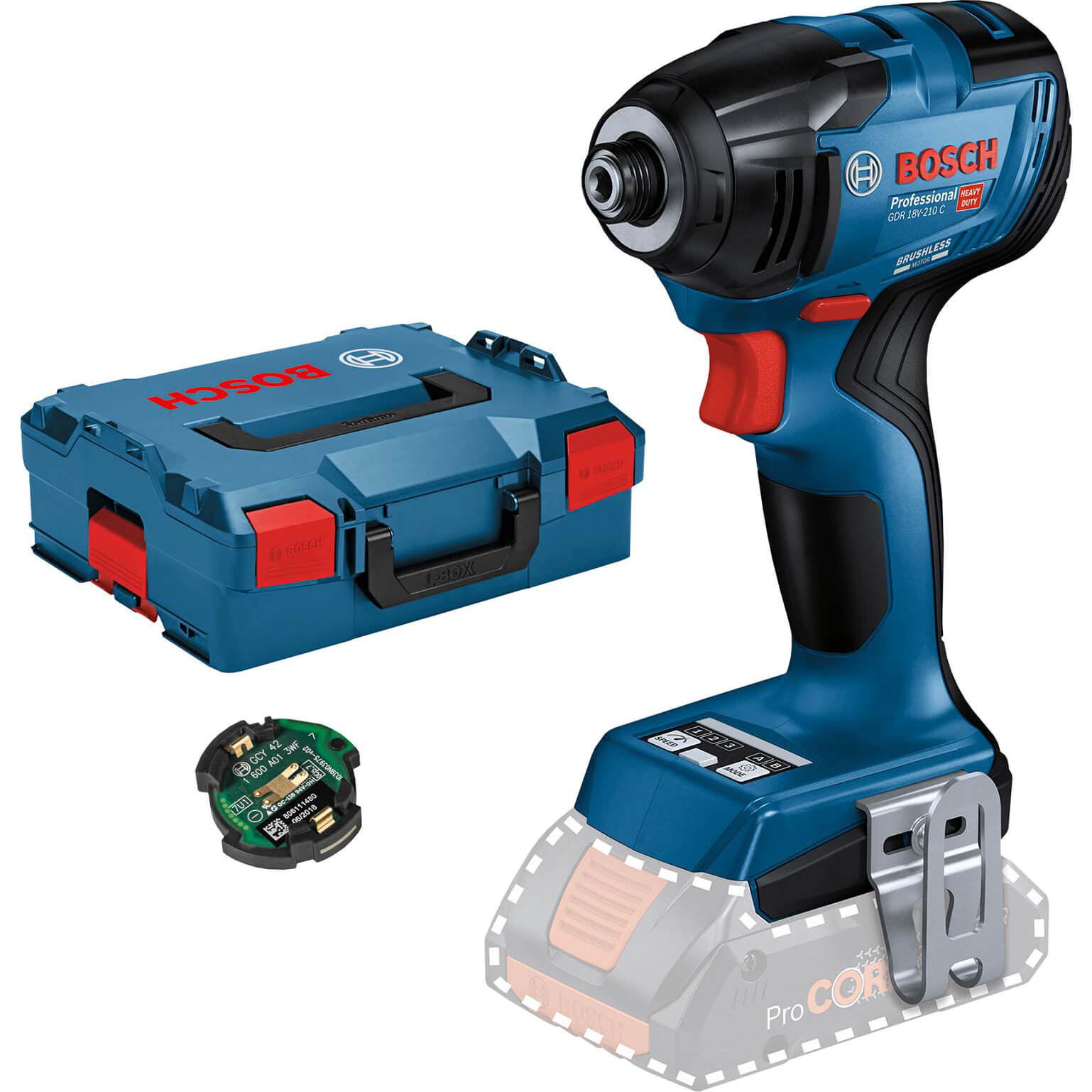 Bosch GDR 18V-210 C Connected 18v Cordless Brushless Impact Driver No Batteries No Charger Case