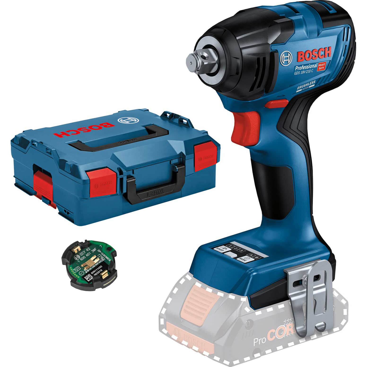 Bosch GDS 18V-210 C Connected 18v Cordless 1/2" Impact Wrench No Batteries No Charger Case