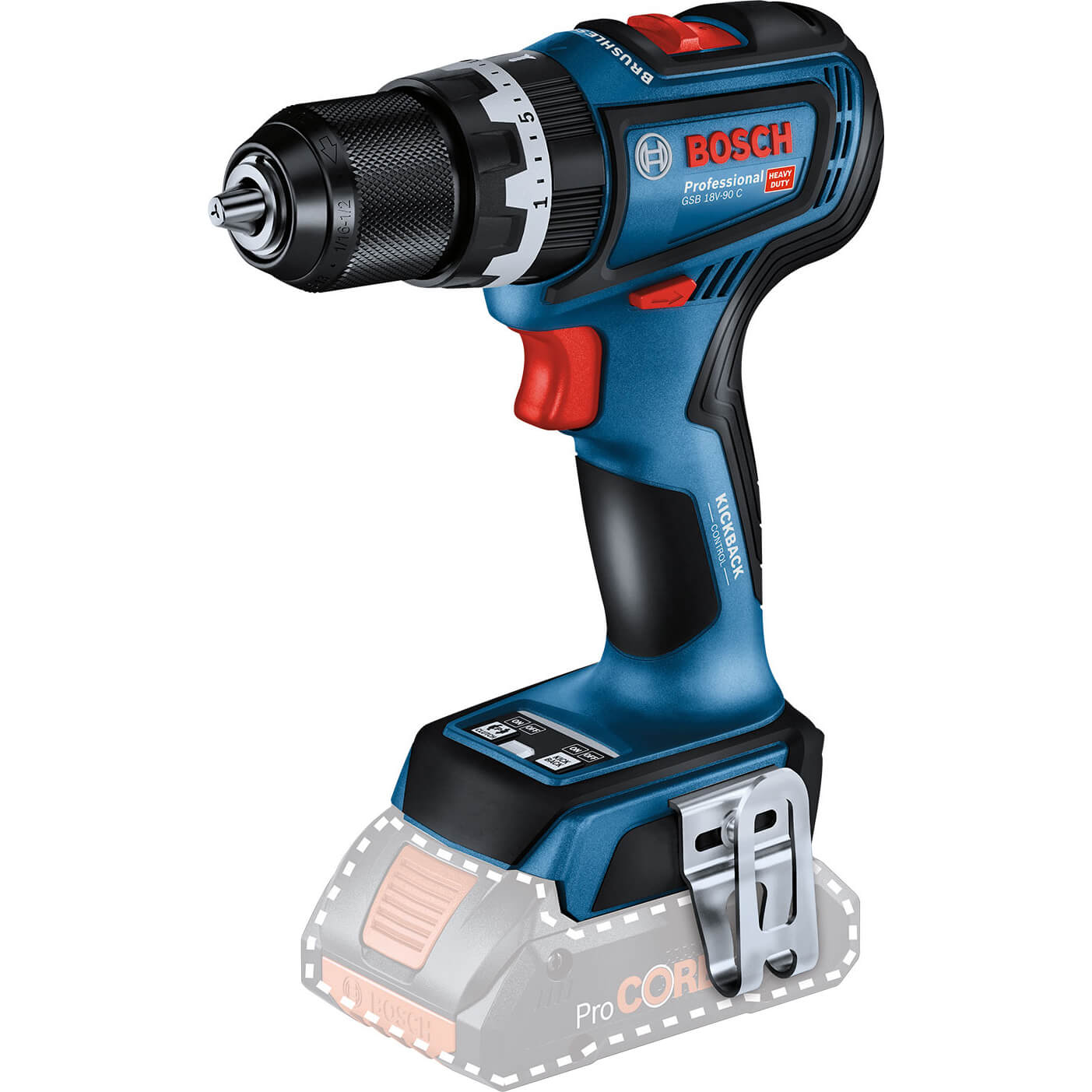Bosch GSB 18V-90 C 18v Cordless Brushless Combi Drill With Kickback Control No Batteries No Charger No Case