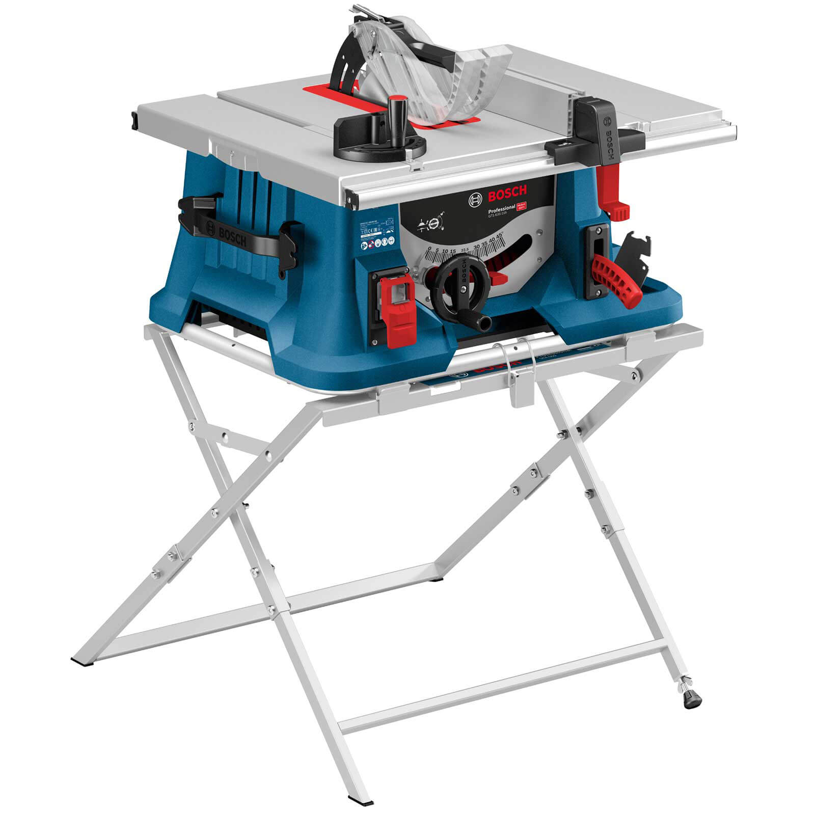 Bosch GTS 635-216 Table Saw and GTA560 Saw Stand | Table Saws