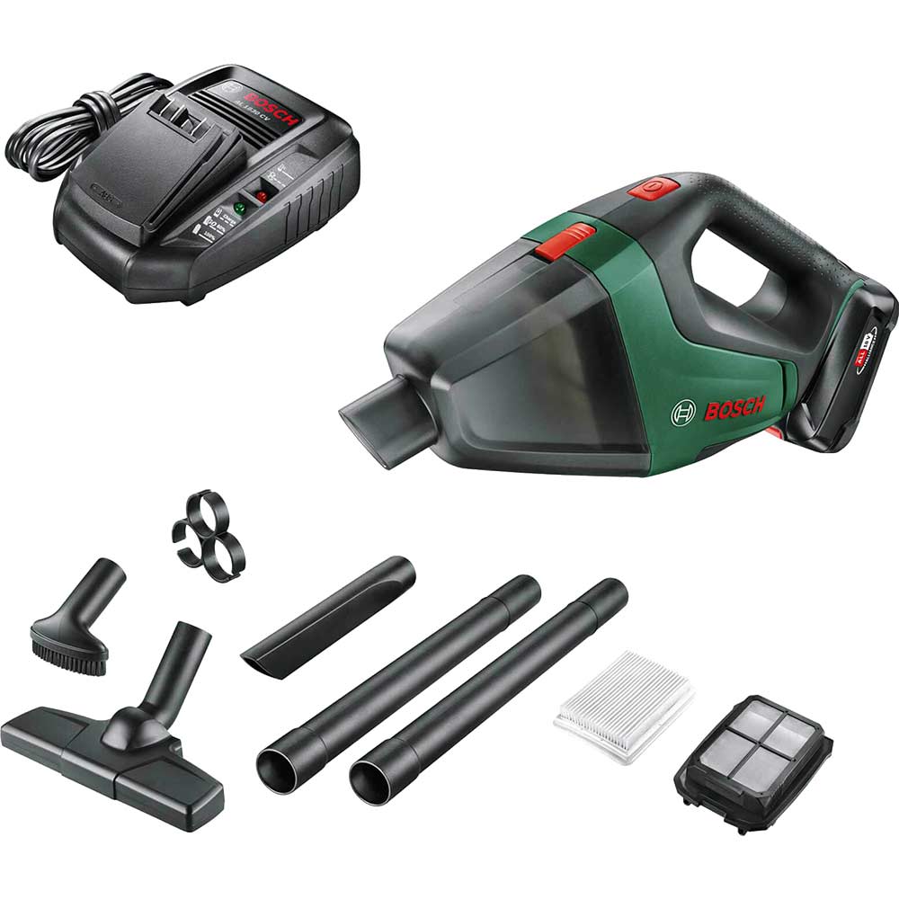 Bosch UNIVERSALVAC P4A 18v Cordless Hand Vacuum Cleaner 1 x 2.5ah Li-ion Charger No Case