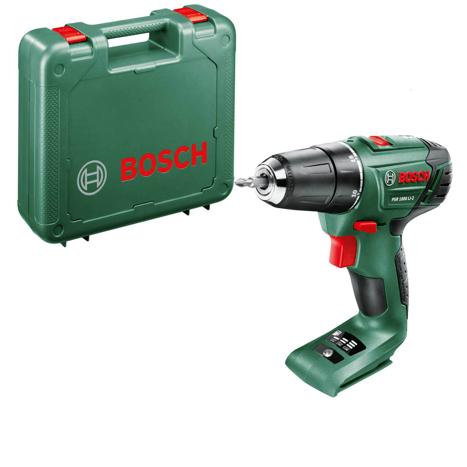Bosch PSR 1800 LI-2 P4A 18v Cordless Drill Driver No Batteries No Charger Case