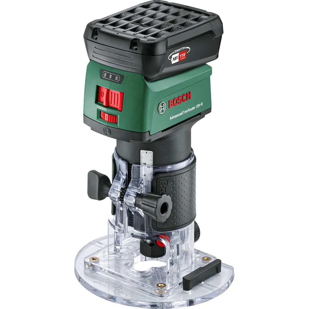 Bosch ADVANCEDTRIMROUTER 18V8 18v Cordless Trim Router Laminate