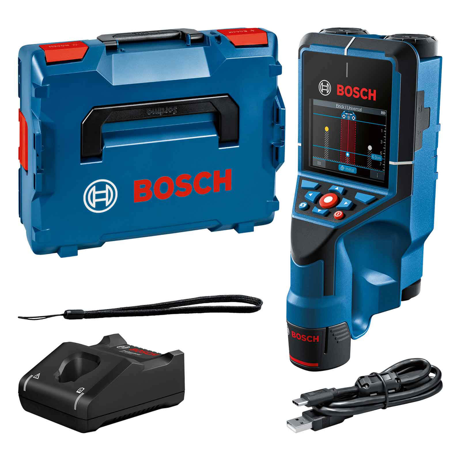 Photo of Bosch D-tect 200 C 12v Professional Cordless Wall Scanner Detector 1 X 2ah Li-ion Charger Case