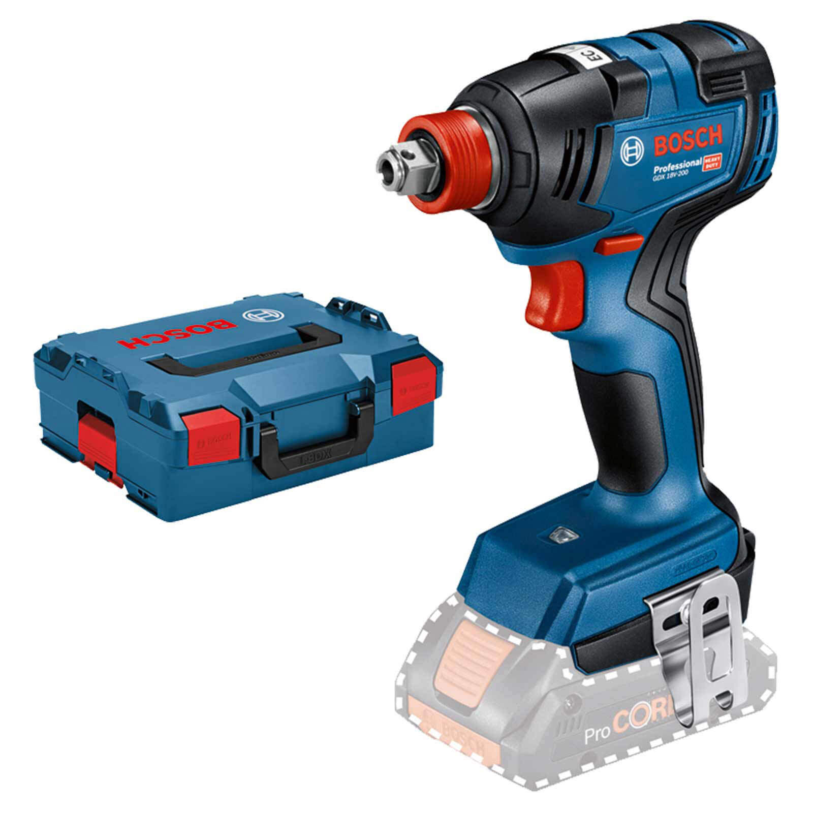 Photo of Bosch Gdx 18v-200 18v Cordless Brushless Impact Driver / Wrench No Batteries No Charger Case