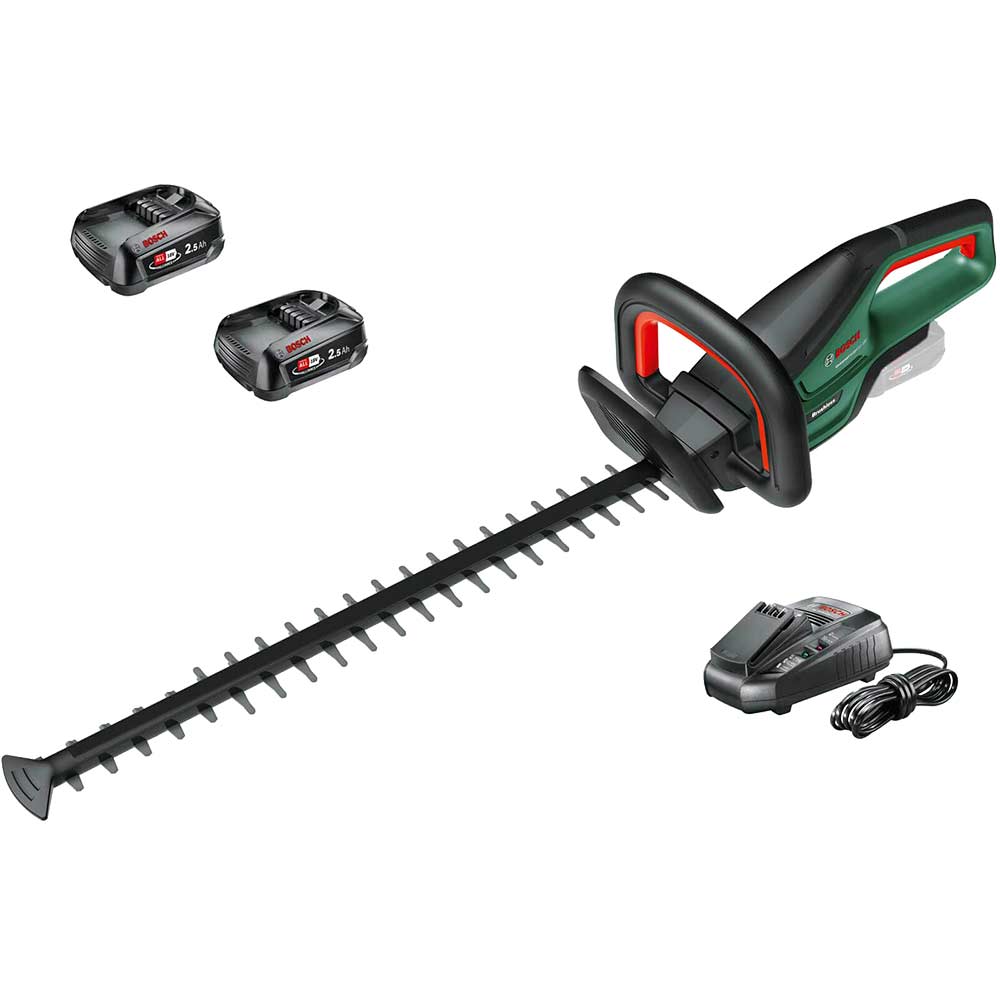 Bosch UNIVERSALHEDGECUT 18V-50 P4A 18v Cordless Hedge Trimmer 500mm 2 x 2.5ah Li-ion Charger