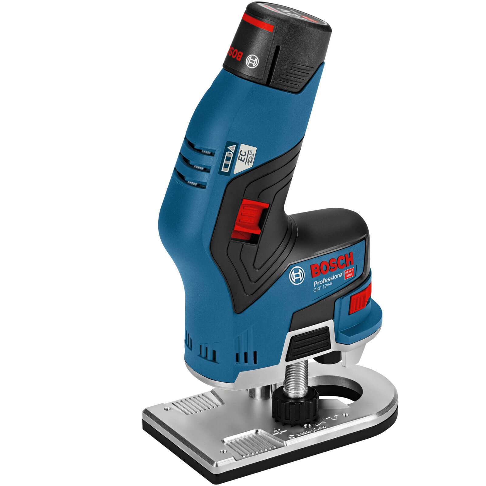 Bosch GKF 12 V-8 12v Cordless Fixed Base Palm Router | Laminate & Wood