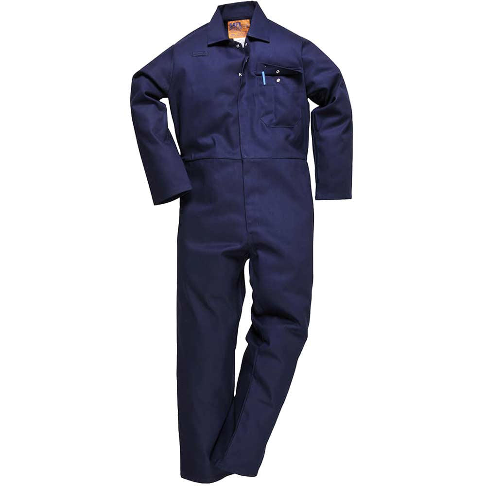 Image of Safe Welder Mens Overall Navy Blue S 32"