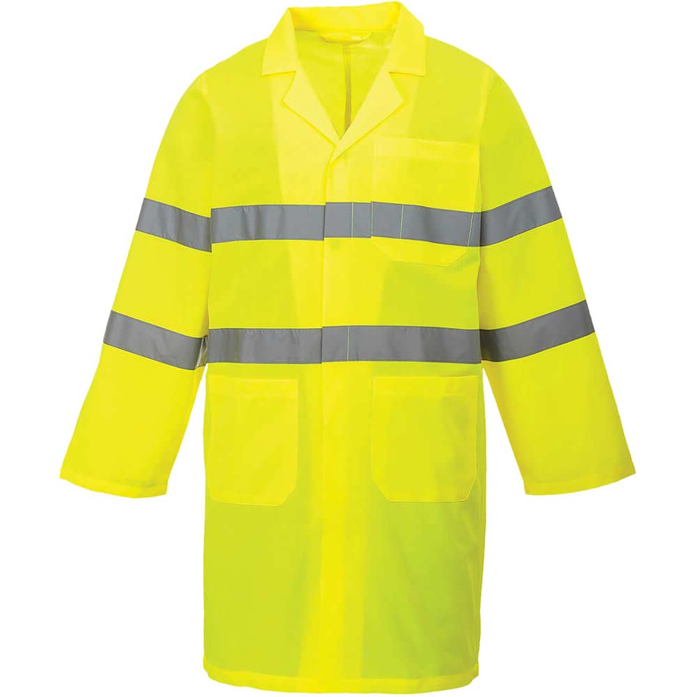 Image of Portwest Class 3 Lightweight Hi Vis Coat Yellow L