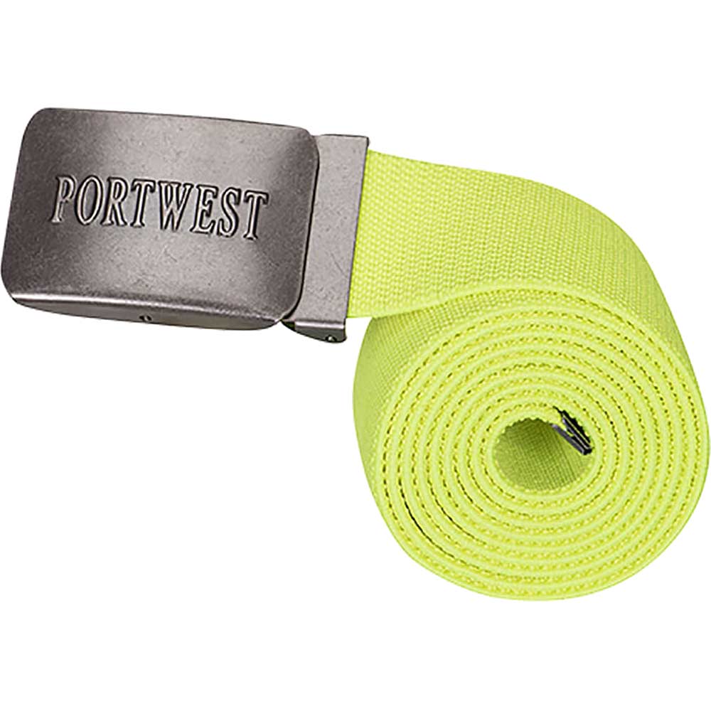 Image of Portwest Elasticated Work Belt Yellow One Size