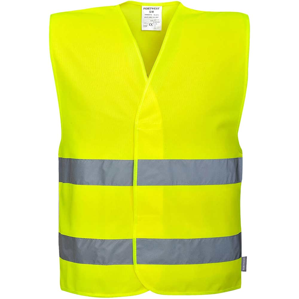 Image of Portwest VISITOR Class 2 Hi Vis Waistcoat Yellow L / XL
