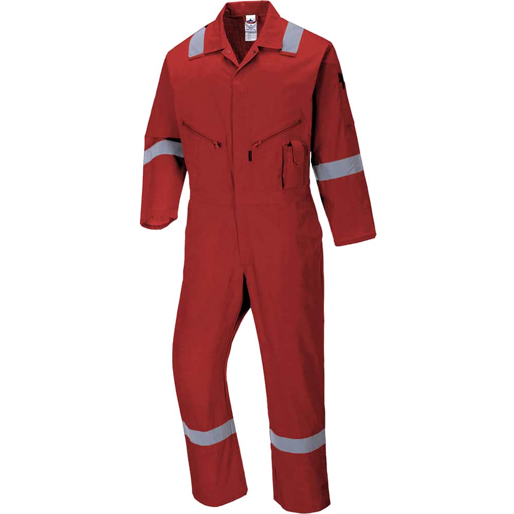 Photo of Portwest C814 Iona Cotton Coverall Red 2xl
