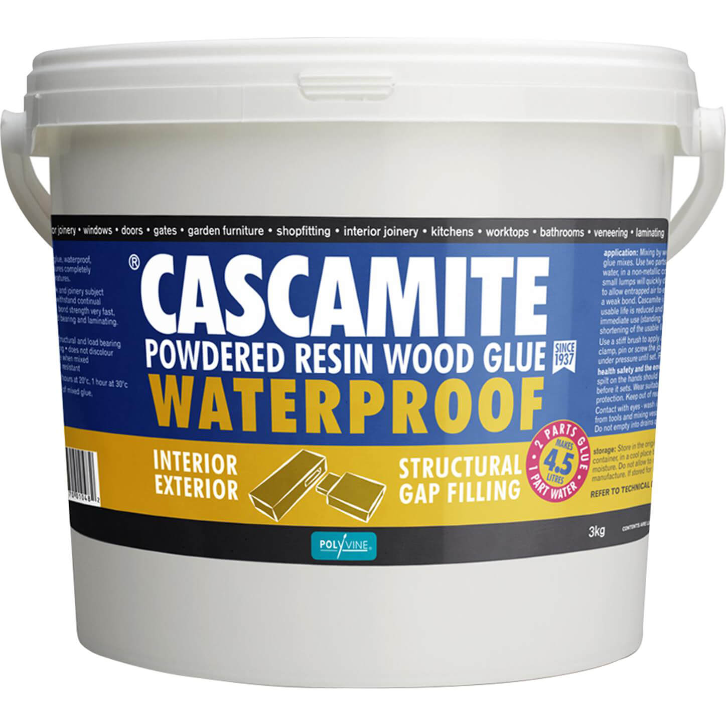 Image of Humbrol Cascamite One Shot Wood Adhesive 3kg