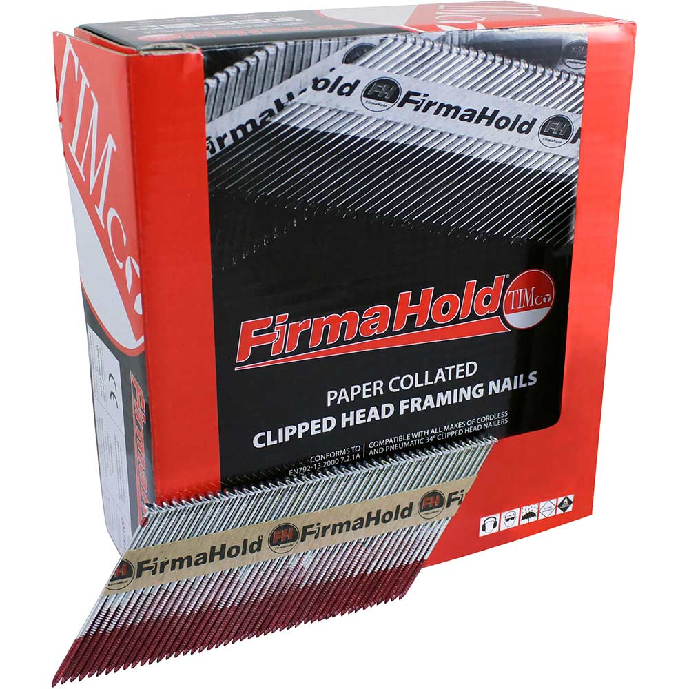 Photo of Firmahold First Fix Framing Straight Shank Galvanised Plus Nails 63mm Pack Of 3300