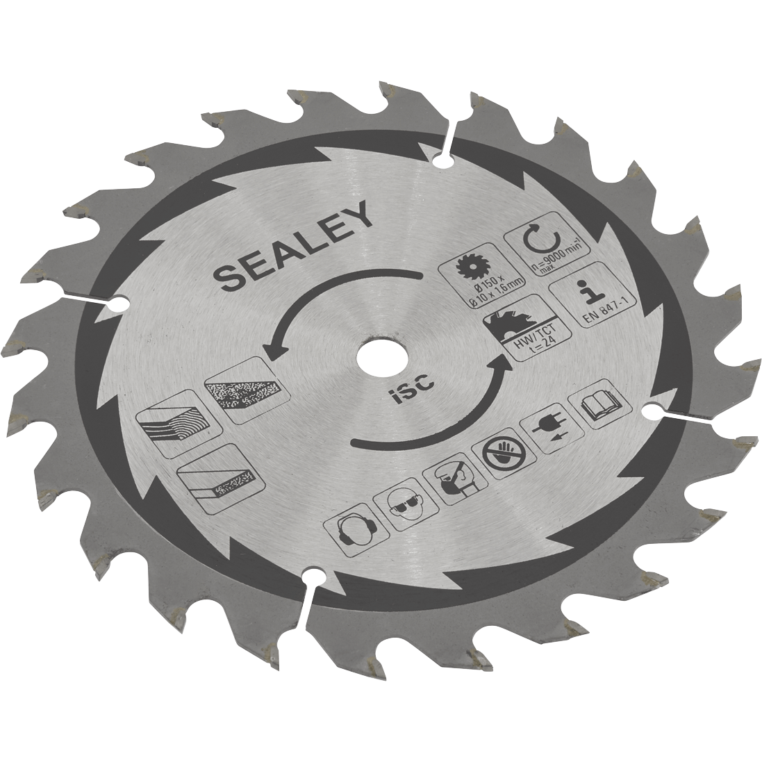 Sealey Cut-Off Circular Saw Blade 150mm 24T 10mm