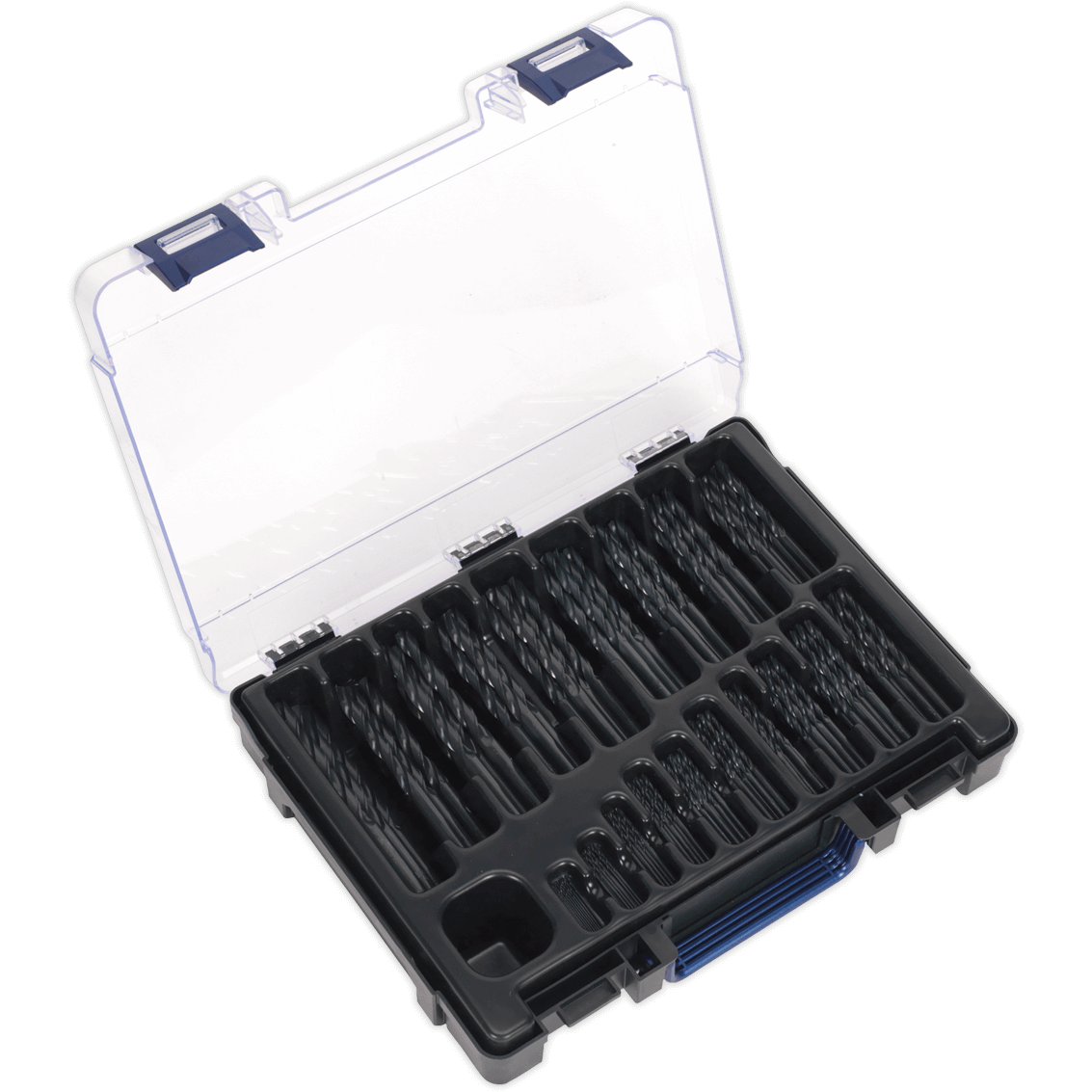 Sealey 170 Piece Assorted Hss Roll Forged Drill Bit Set
