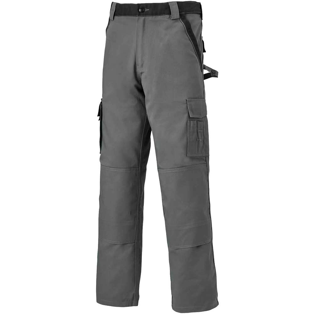 grey striped trousers