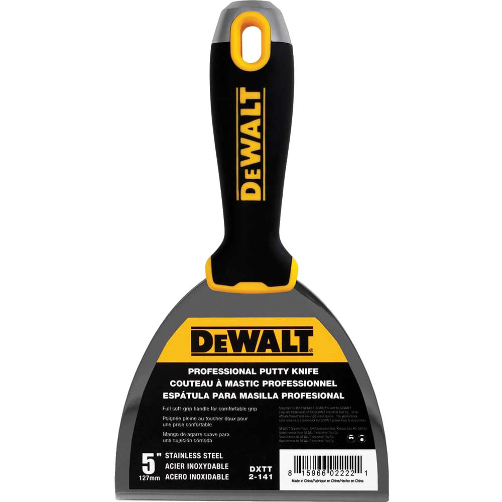 Image of DeWalt Hammer End Dry Wall Jointing and Filling Knife 125mm