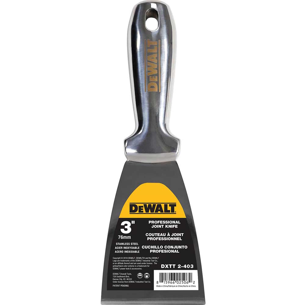 Photo of Dewalt Stainless Steel Dry Wall Jointing And Filling Knife 75mm