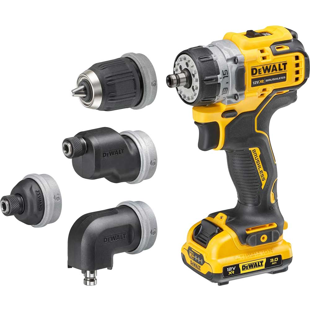 DeWalt DCD703 12v XR Cordless Brushless Multi Head Drill Driver Drill