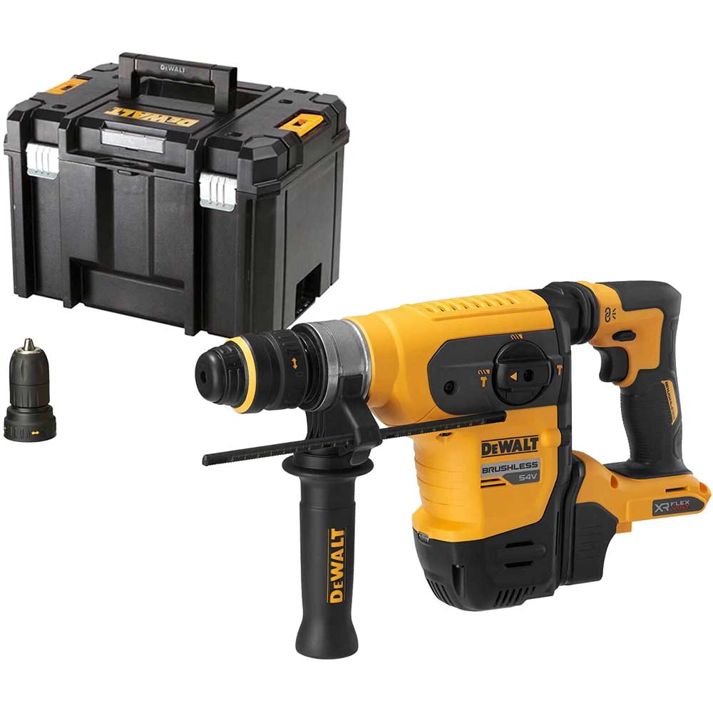 Image of DeWalt DCH417 54v XR Cordless Brushless SDS Plus Multi Hammer Drill No Batteries No Charger Case